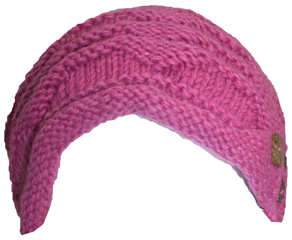 1414 Trendy Ribbed Wool Knit Warm Oversized Chunky Soft Fleece Lined Slouchy Beanie Mitten Hat