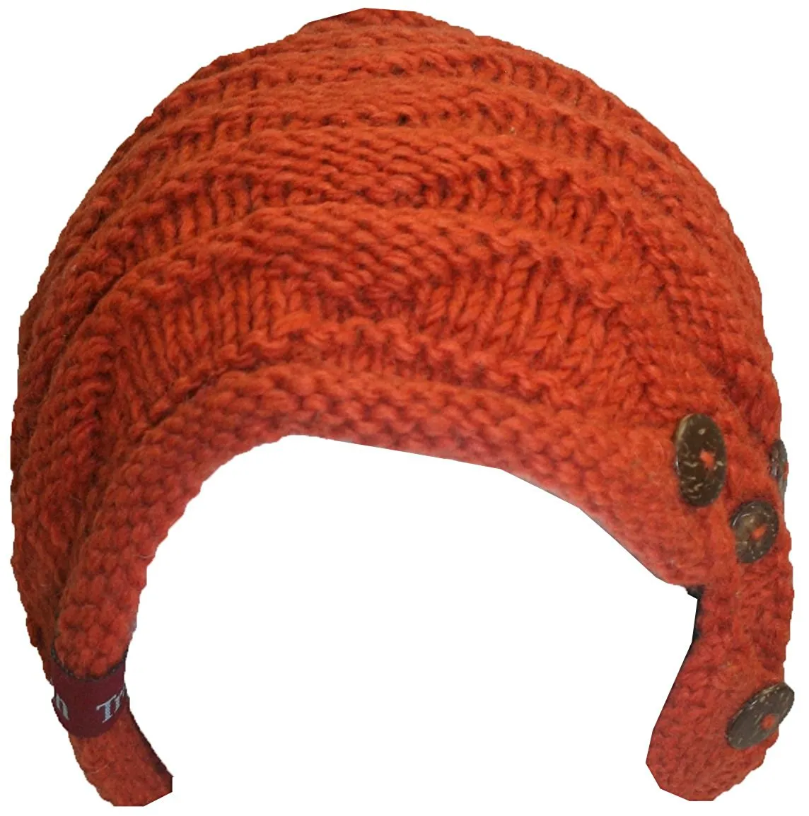 1414 Trendy Ribbed Wool Knit Warm Oversized Chunky Soft Fleece Lined Slouchy Beanie Mitten Hat