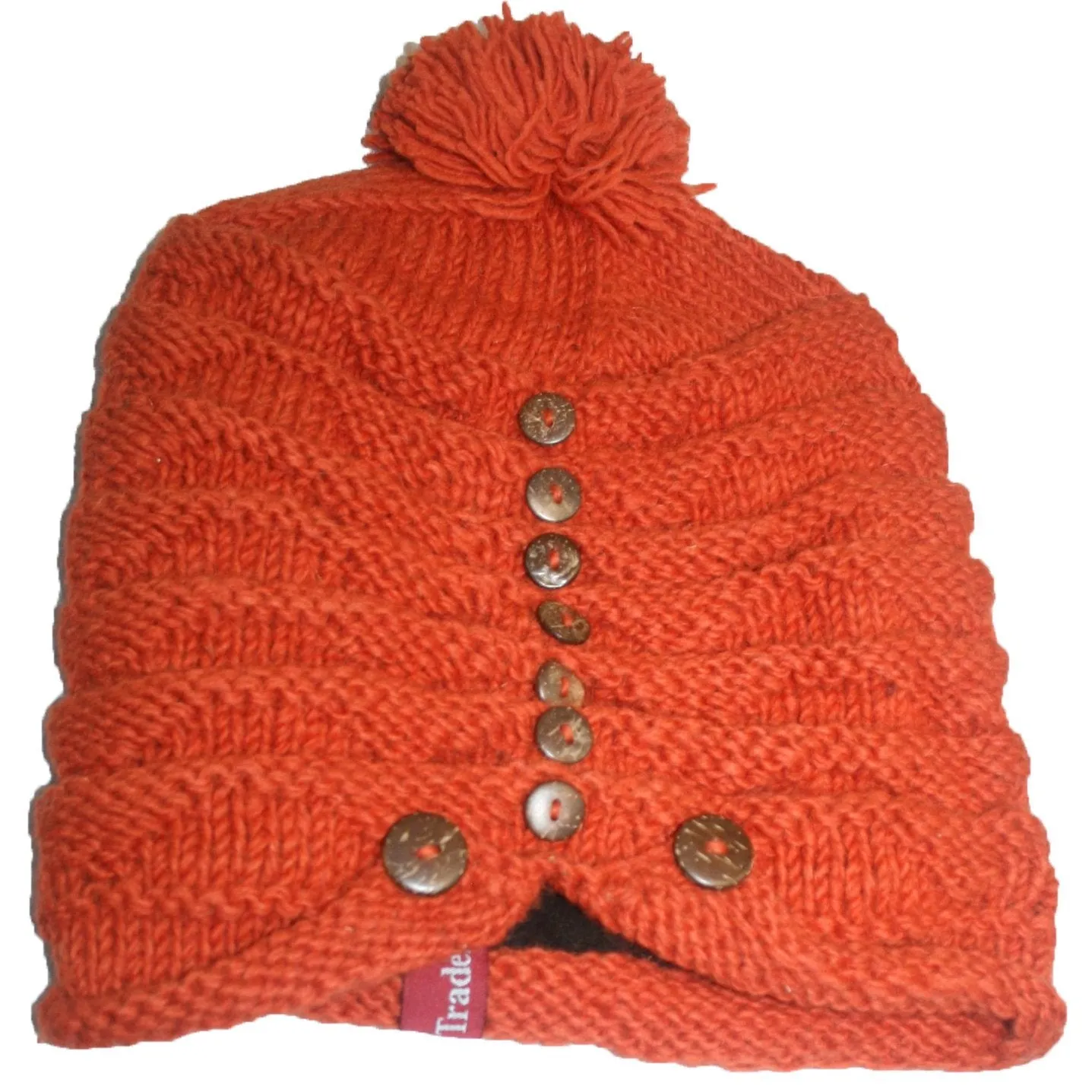 1414 Trendy Ribbed Wool Knit Warm Oversized Chunky Soft Fleece Lined Slouchy Beanie Mitten Hat