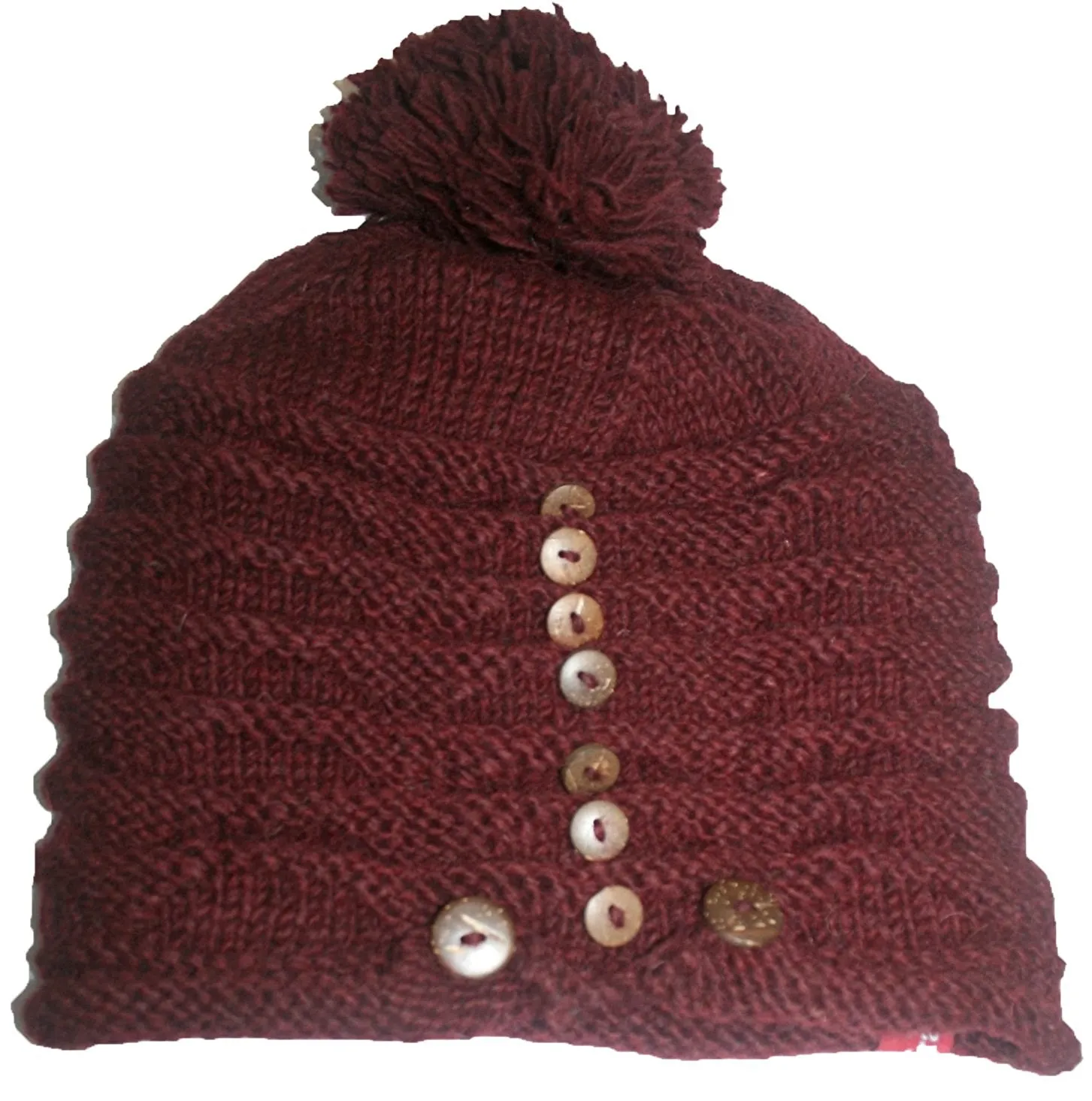 1414 Trendy Ribbed Wool Knit Warm Oversized Chunky Soft Fleece Lined Slouchy Beanie Mitten Hat