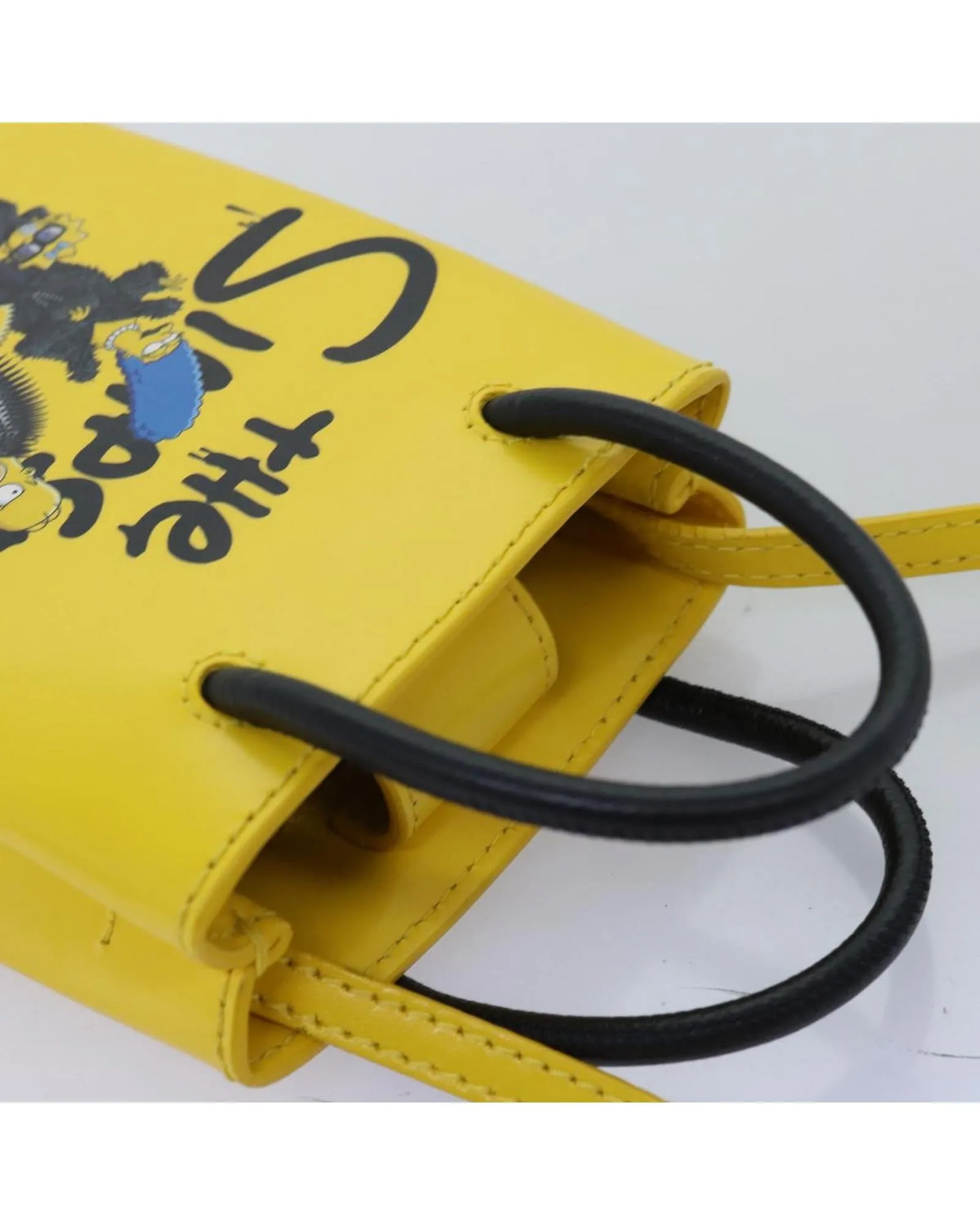BALENCIAGA Hourglass Mini The Simpsons Yellow Handbag