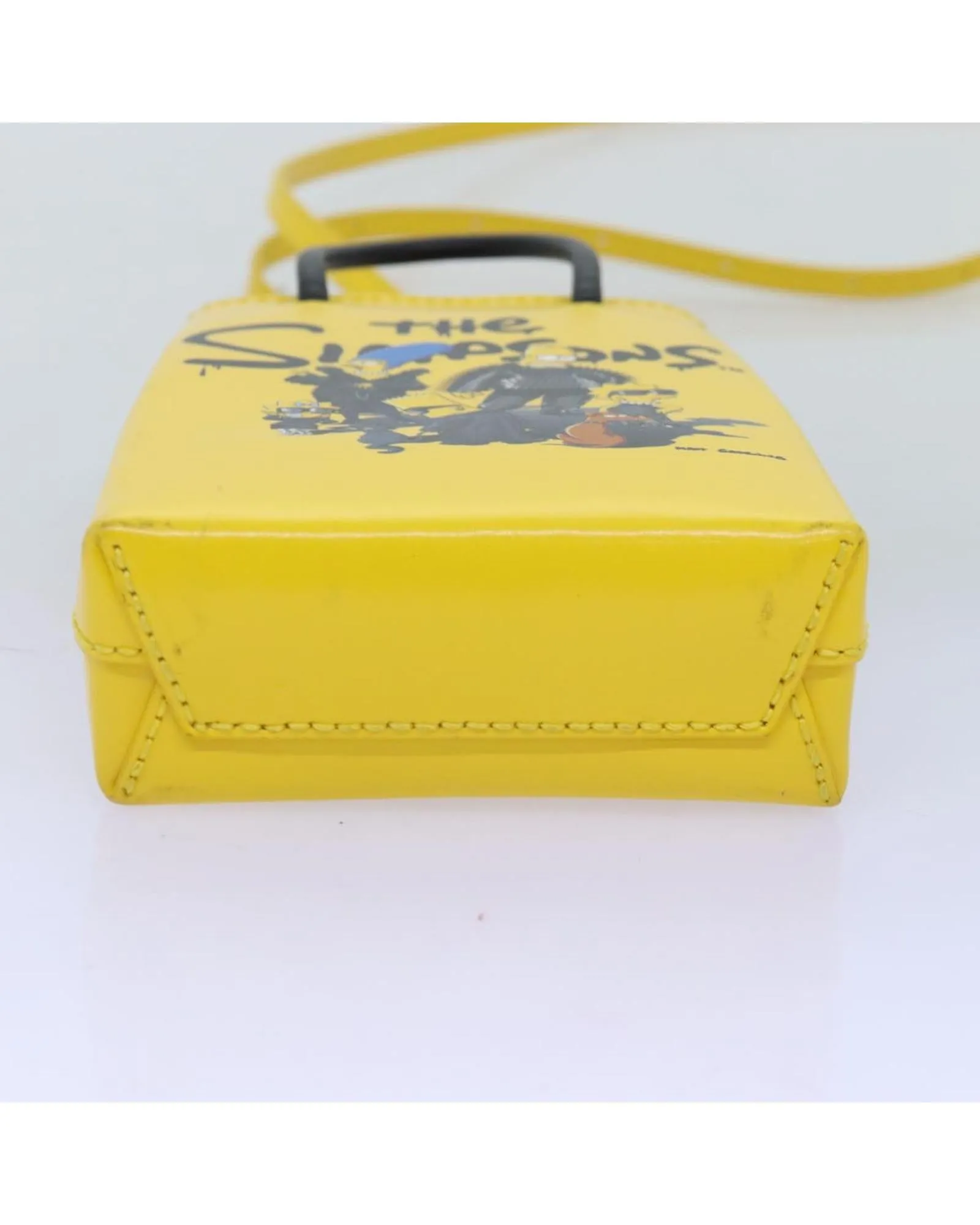 BALENCIAGA Hourglass Mini The Simpsons Yellow Handbag