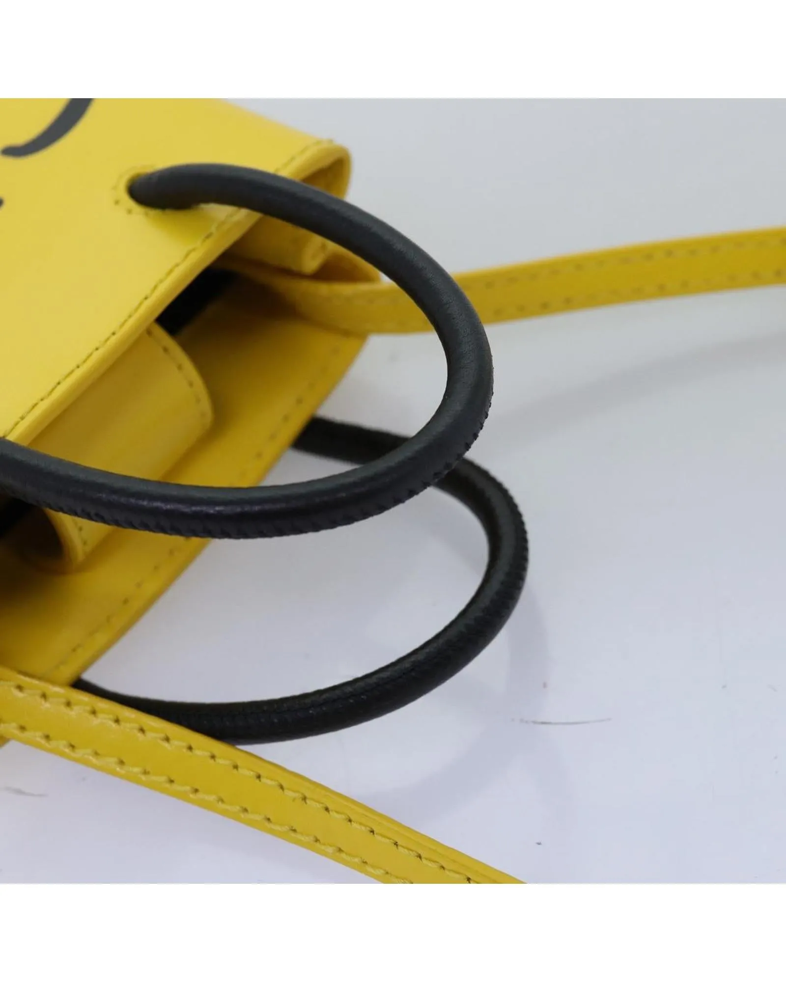 BALENCIAGA Hourglass Mini The Simpsons Yellow Handbag