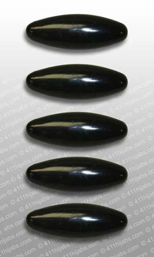 Black Safety Scarf Pins 5 Hijab Pins