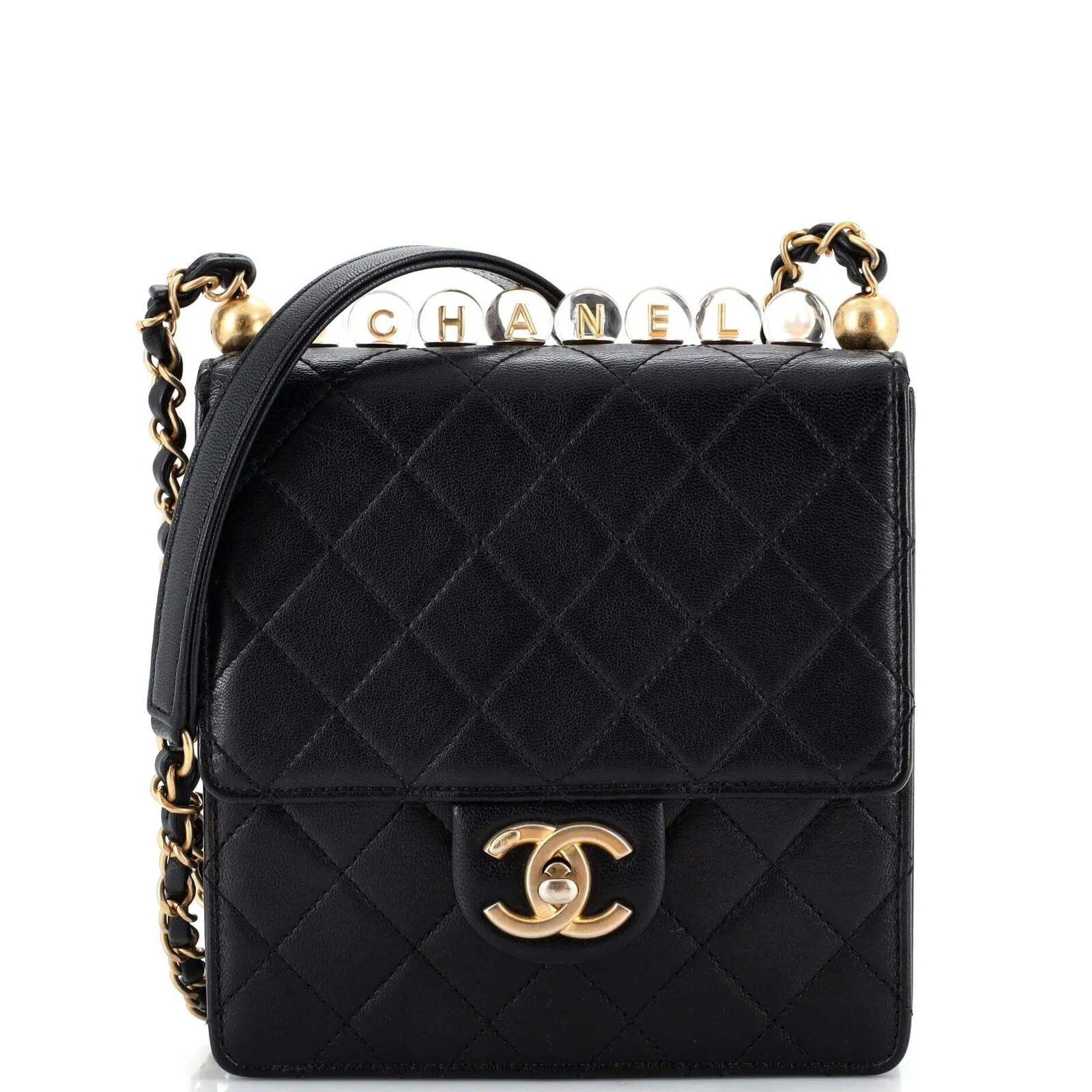 Chanel Chic Pearls Flap Bag Quilted
