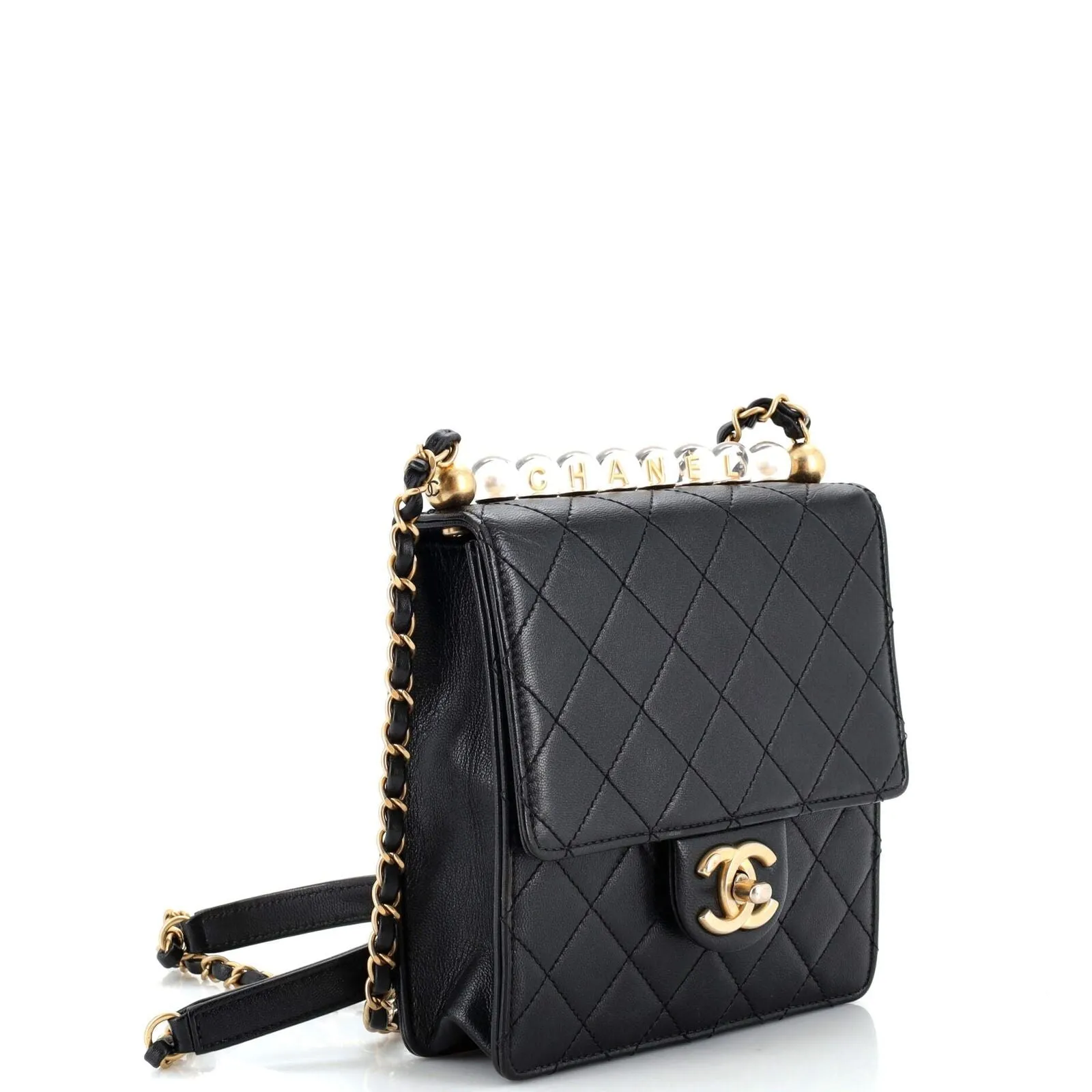 Chanel Chic Pearls Flap Bag Quilted