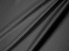 Charmeuse satin fabric by the yard -  Charcoal  solid