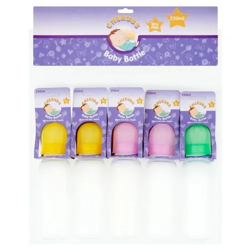 Cherubs Baby Feeding Bottle with Silicone Teat 250ml