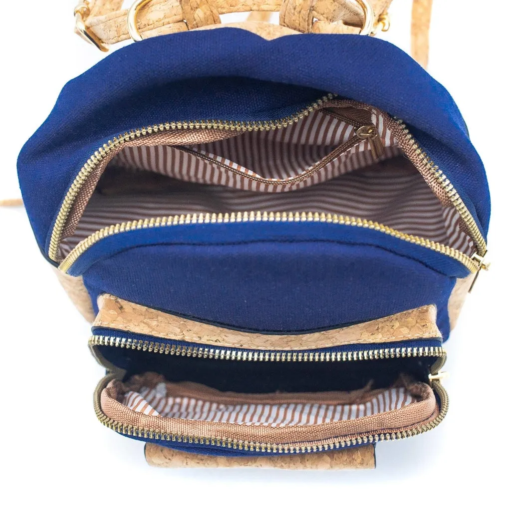 Cork and Cotton Messenger Backpack- BAG-2079