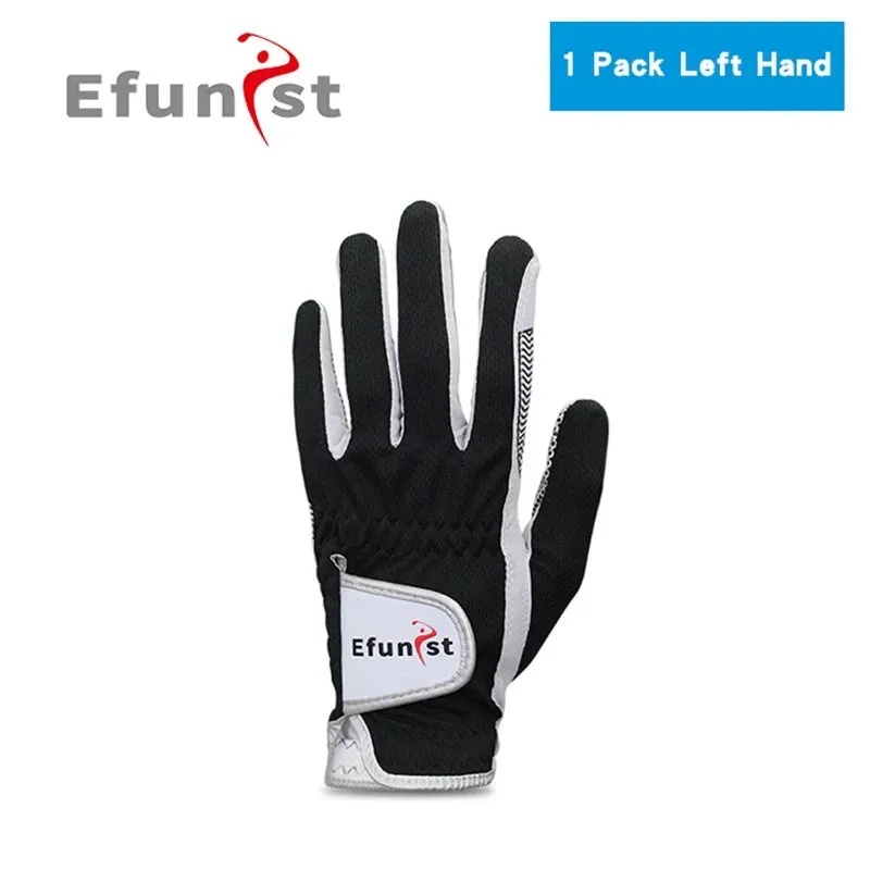 Efunist Men's Golf Glove – Breathable, Non-Slip, 3D Mesh, Left Hand