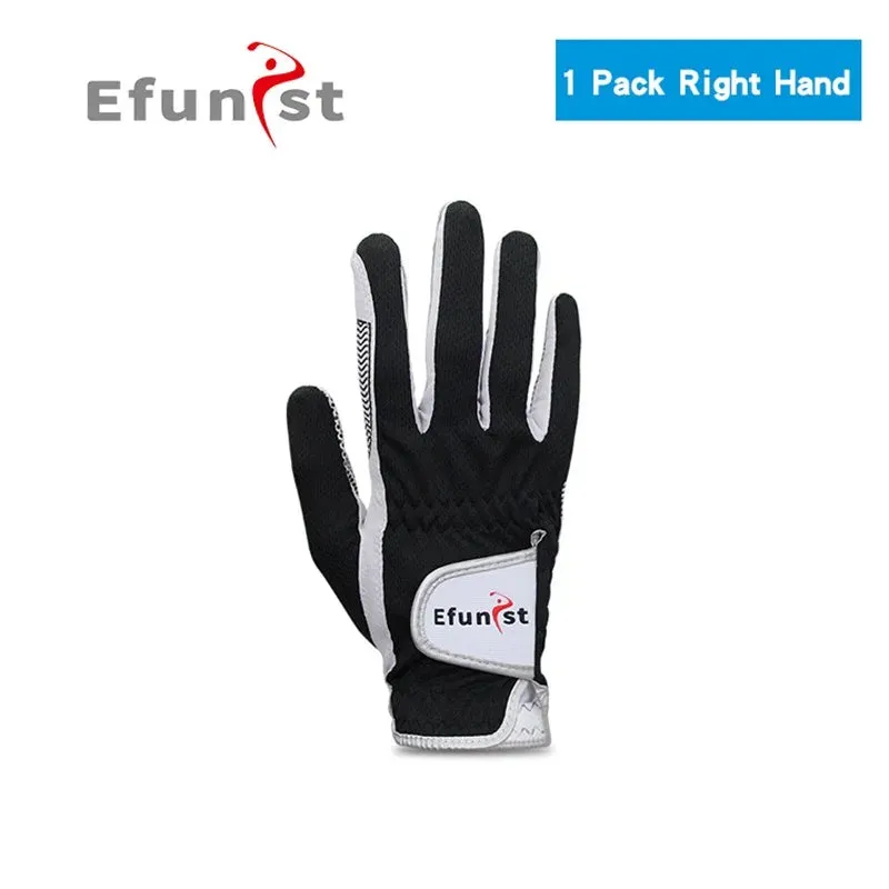 Efunist Men's Golf Glove – Breathable, Non-Slip, 3D Mesh, Left Hand