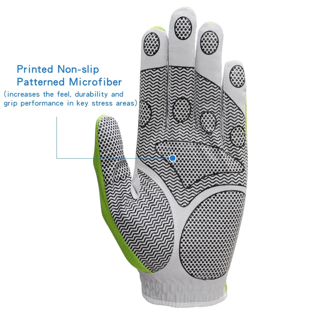 Efunist Men's Golf Glove – Breathable, Non-Slip, 3D Mesh, Left Hand