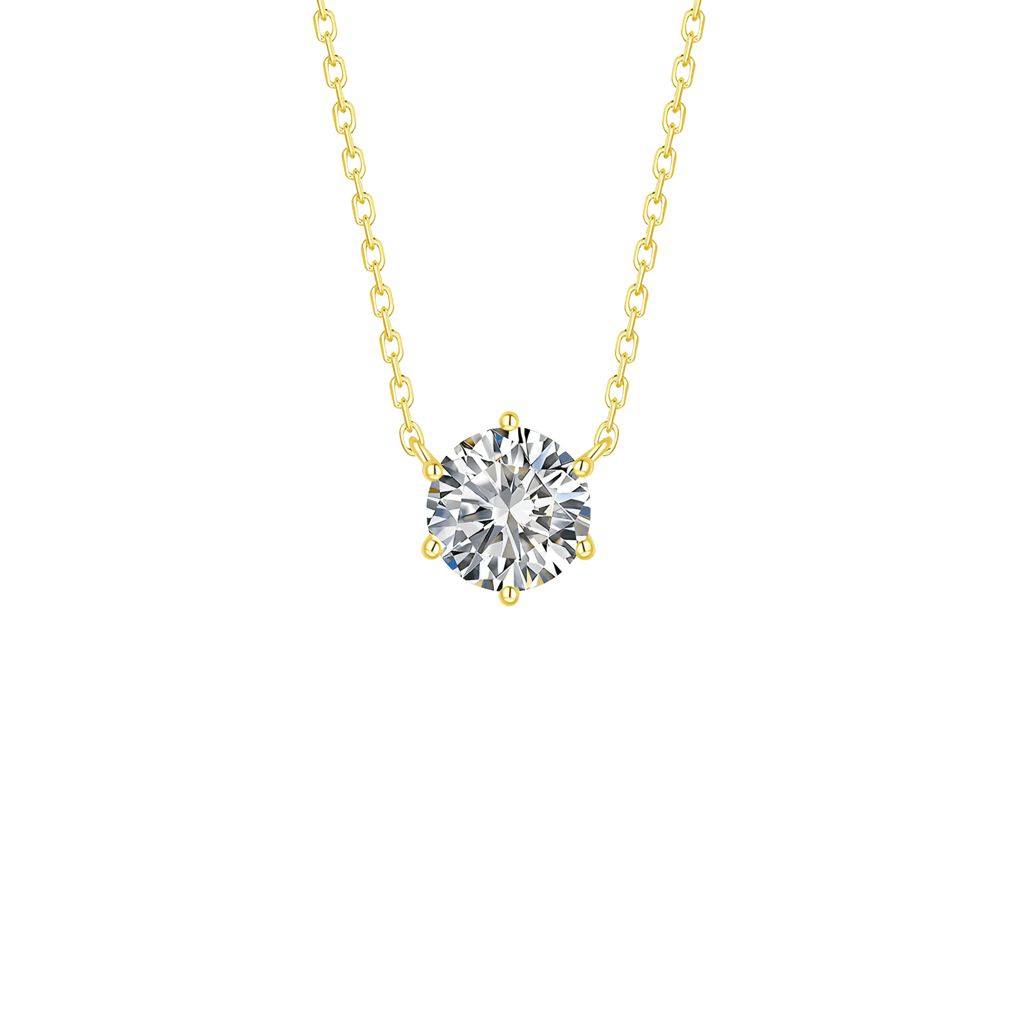 Essentials solitaire necklace