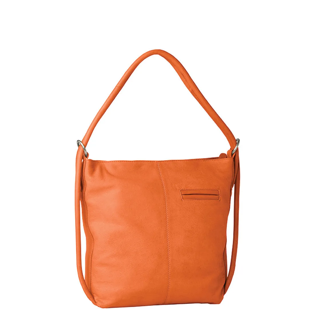 INDIANA LEATHER CONVERTIBLE HANDBAG BACKPACK