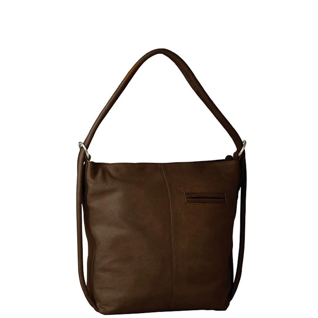 INDIANA LEATHER CONVERTIBLE HANDBAG BACKPACK