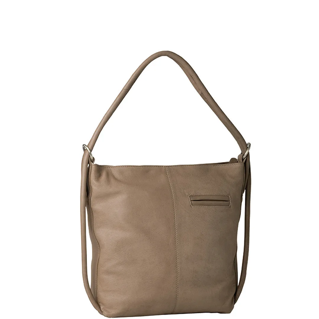 INDIANA LEATHER CONVERTIBLE HANDBAG BACKPACK