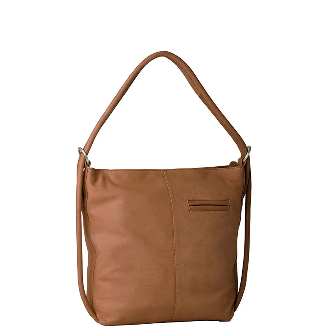 INDIANA LEATHER CONVERTIBLE HANDBAG BACKPACK