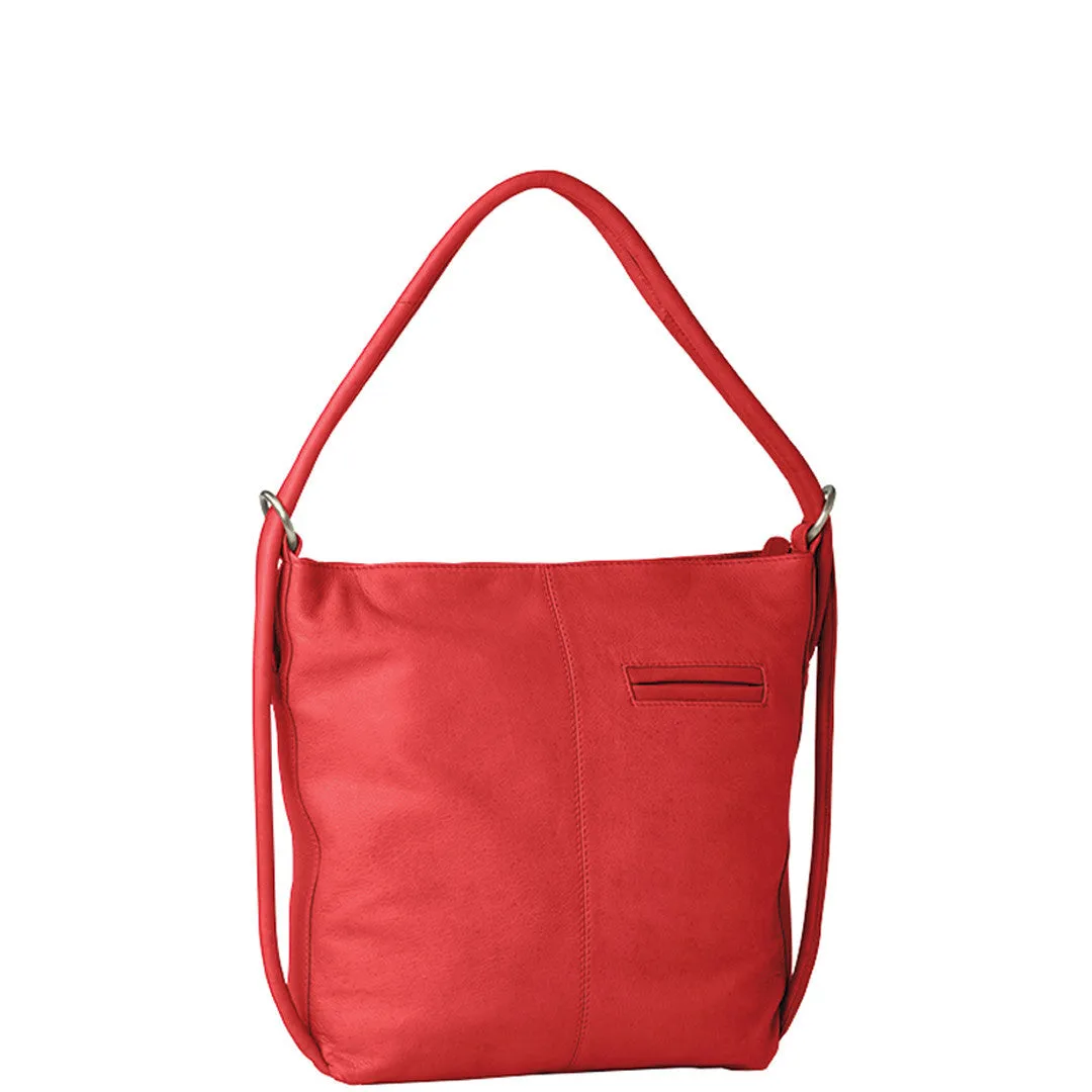 INDIANA LEATHER CONVERTIBLE HANDBAG BACKPACK