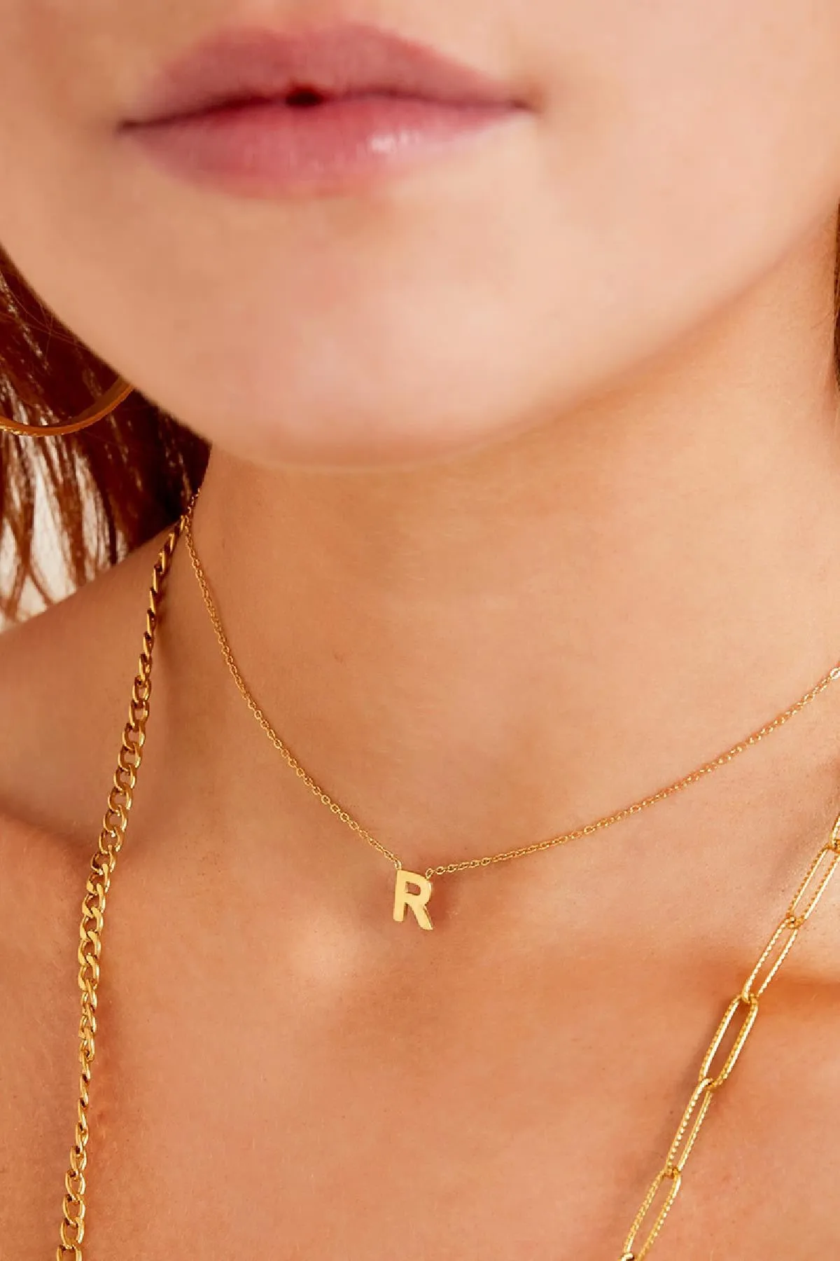 Initial Necklaces - Gold