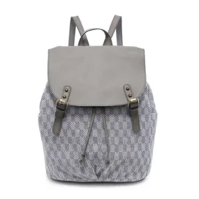 Light Grey Patterned Backpack