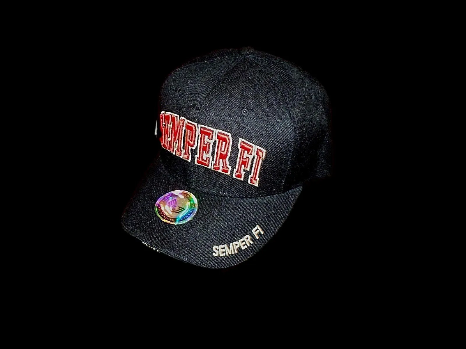 New U.S Military Marine Corps Semper Fi Hat 3-D Embroidered Legend Baseball Cap