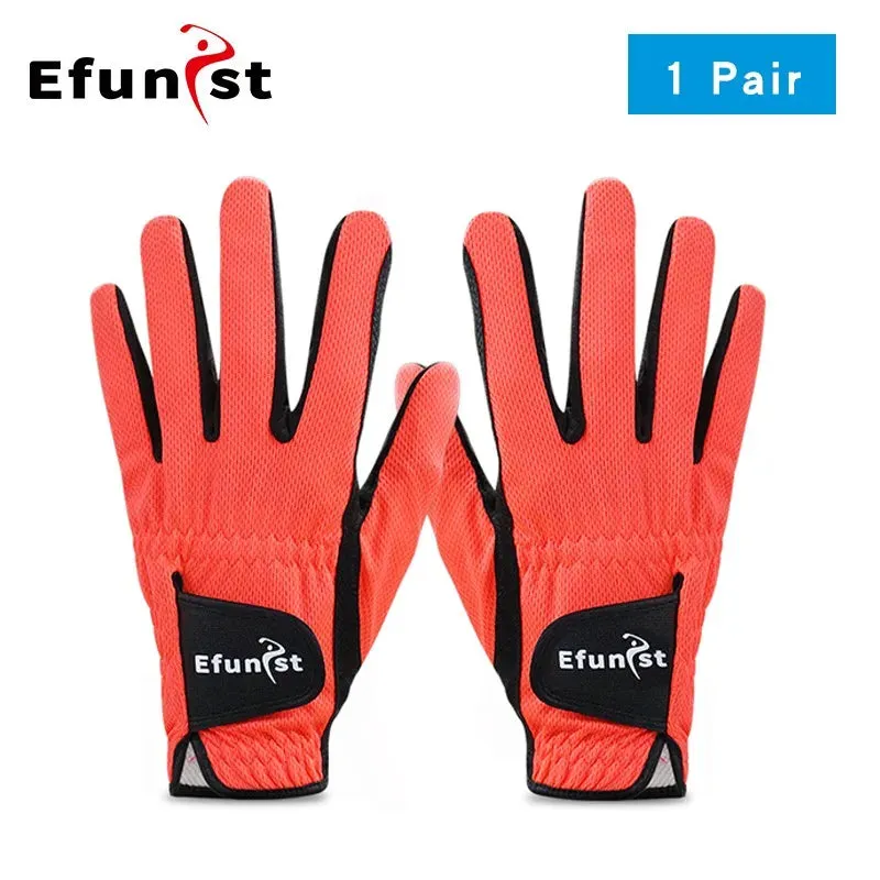 Pack 1 Pcs/Pair Efunist Golf Glove Men Left Hand Breathable Green 3D Performance Mesh Micro Fiber Non-slip Golf Gloves Mens Man