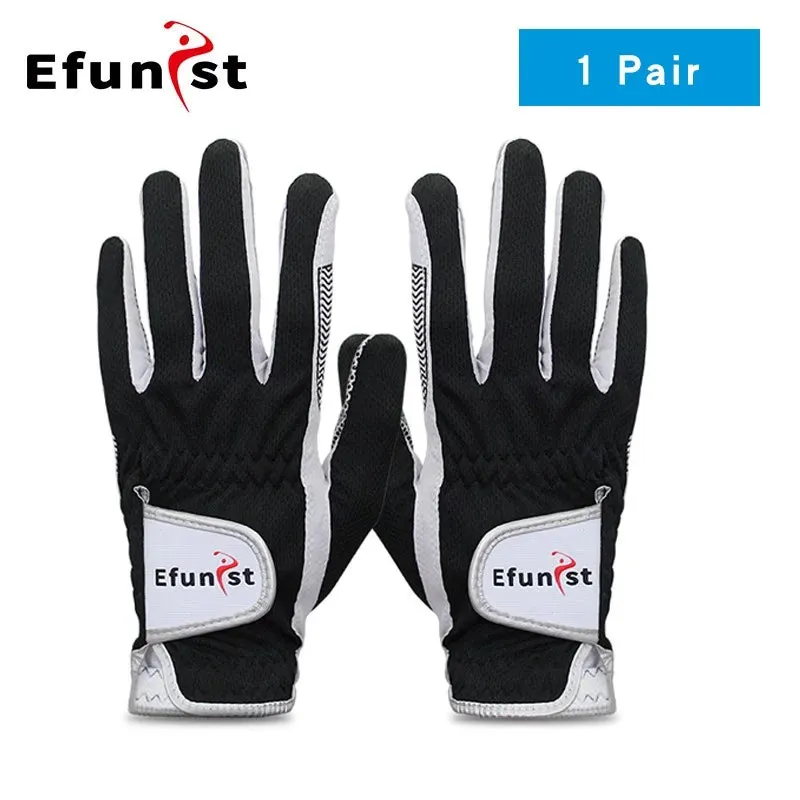 Pack 1 Pcs/Pair Efunist Golf Glove Men Left Hand Breathable Green 3D Performance Mesh Micro Fiber Non-slip Golf Gloves Mens Man