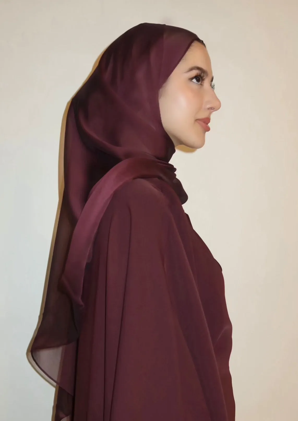 Plum Shimmering Scarf