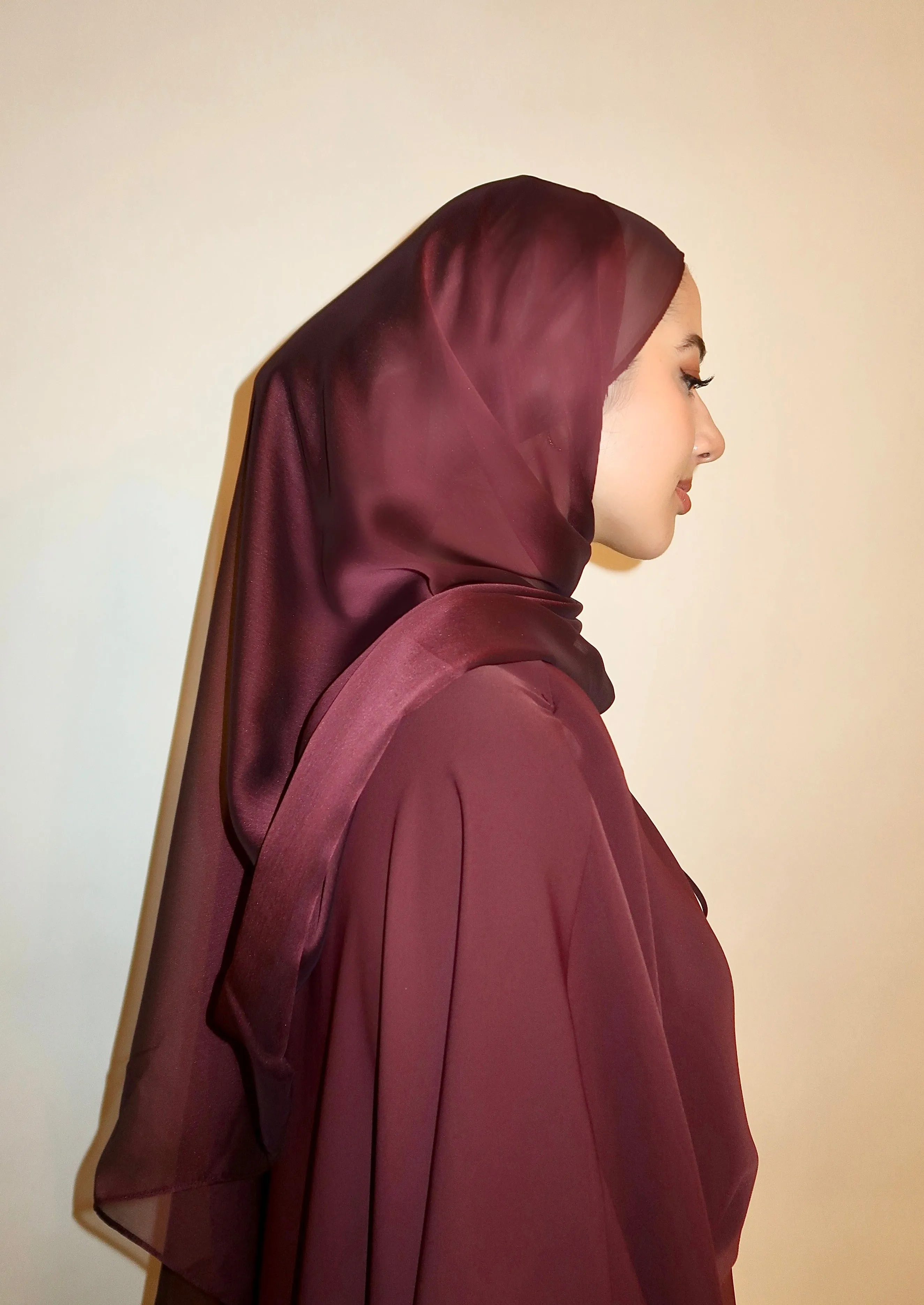 Plum Shimmering Scarf