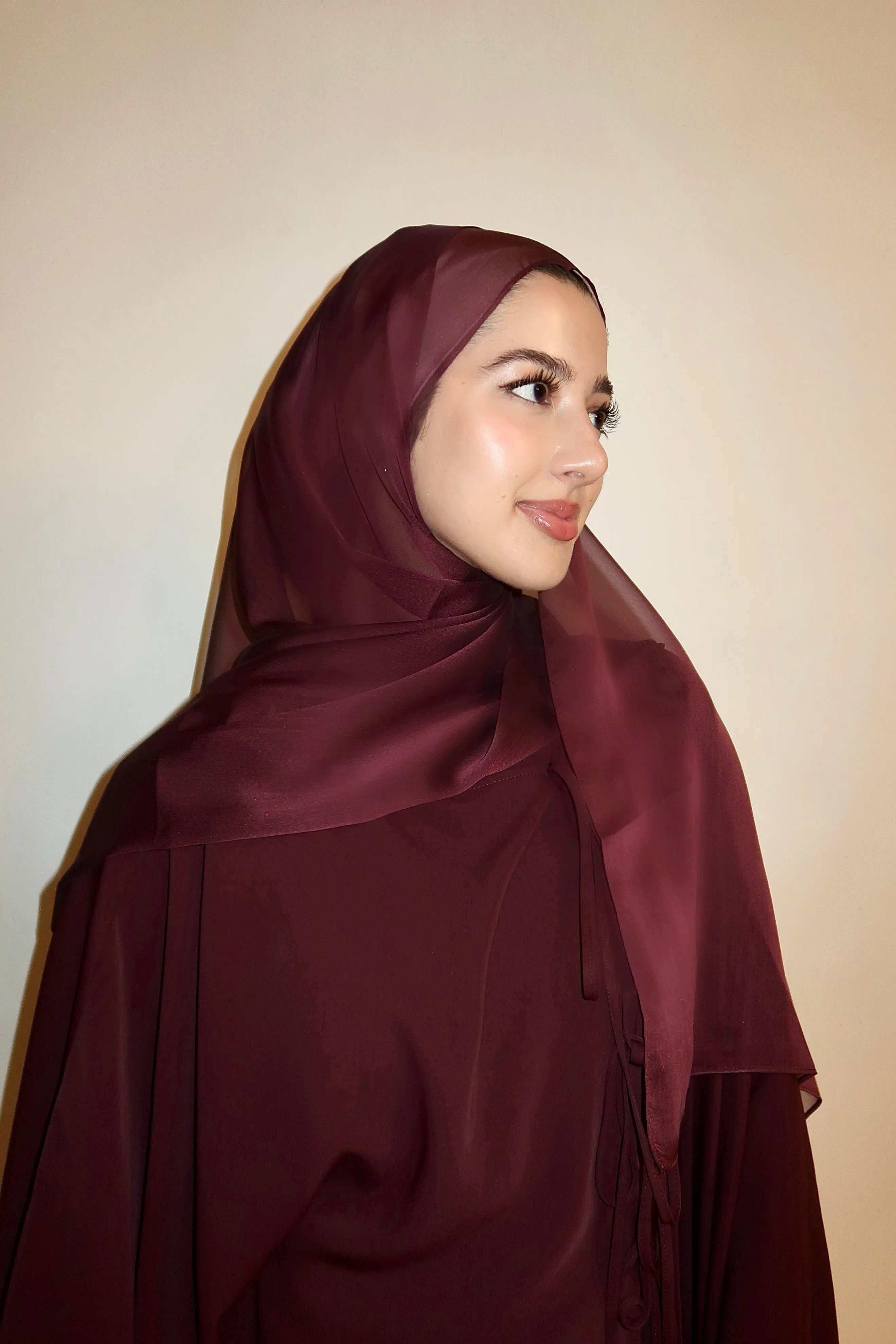 Plum Shimmering Scarf