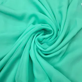 Sea Green Solid Georgette Fabric
