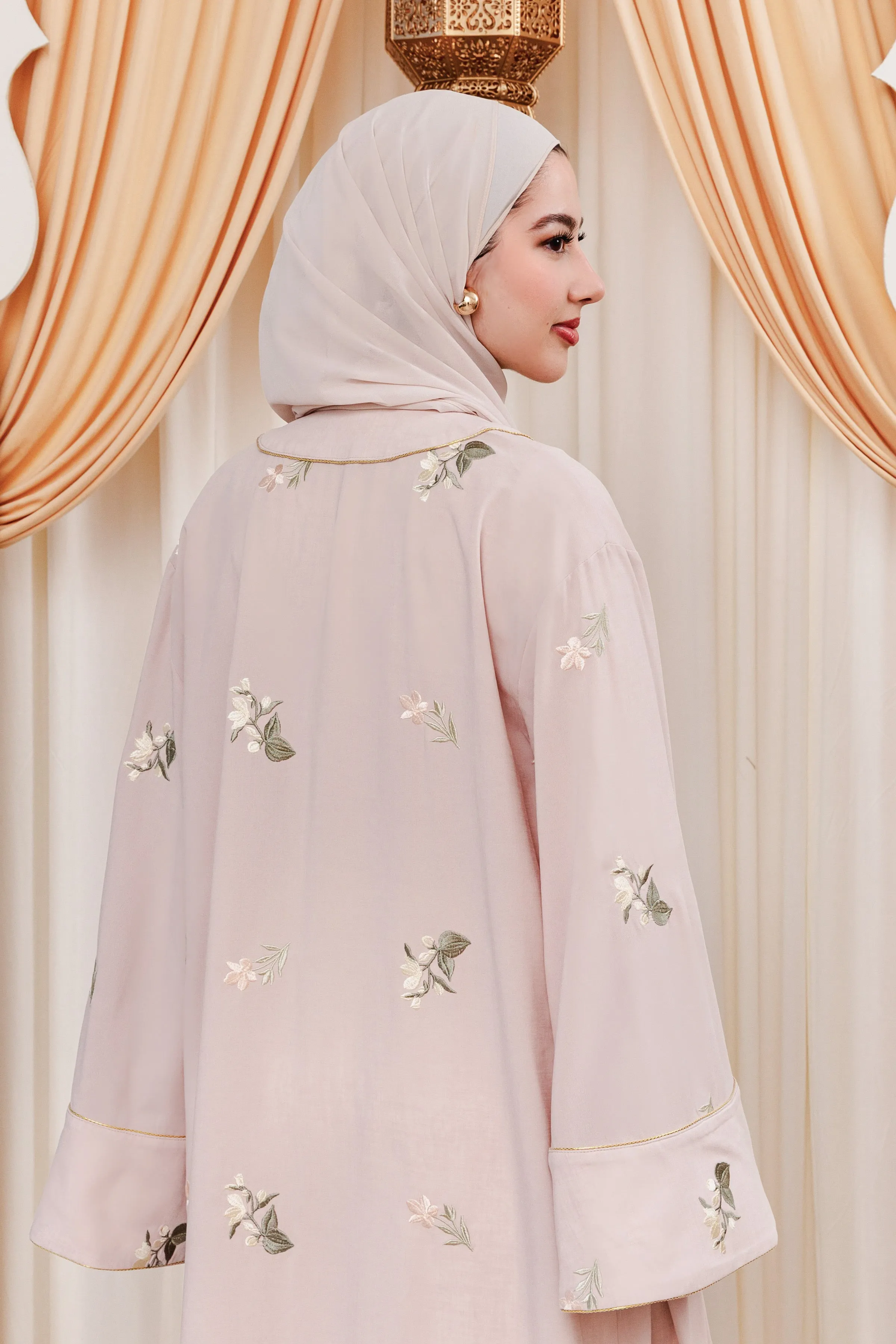 Soft Blush Matte Chiffon Scarf
