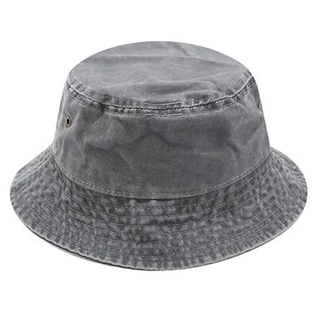 Washed Cotton Bucket Hat