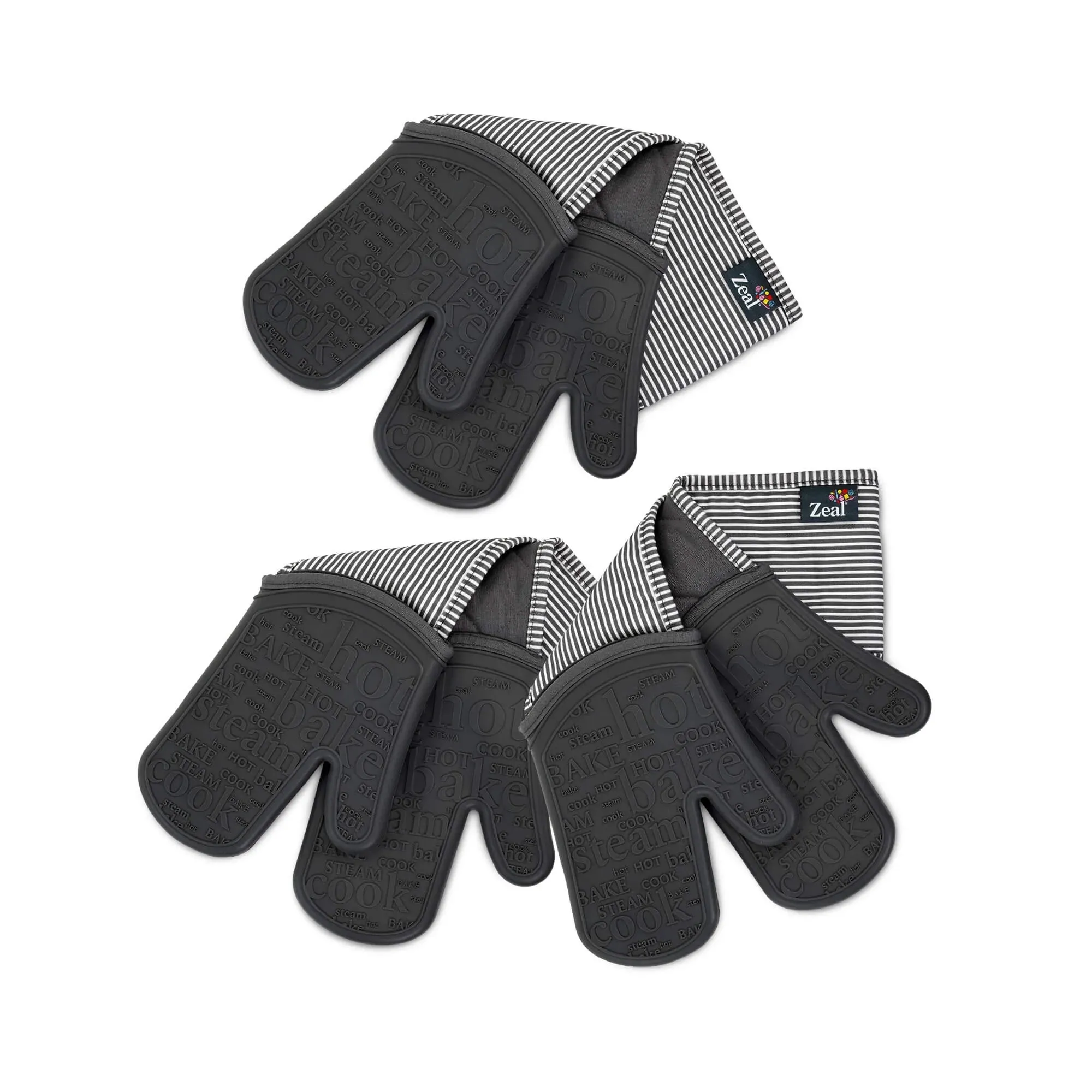 Zeal SteamStop Silicone Double Oven Gloves